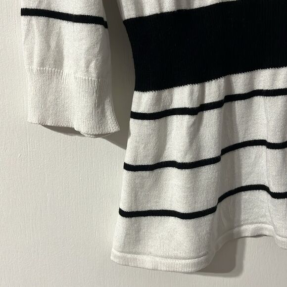 White House Black Market striped knit blouse - Picture 3 of 4